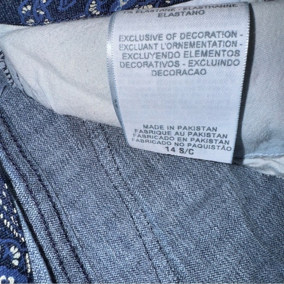 Levi’s 525 Women’s 14 S/C Straight Flap Pocket Dark Wash Med-Rise Denim Jeans - Picture 6 of 11